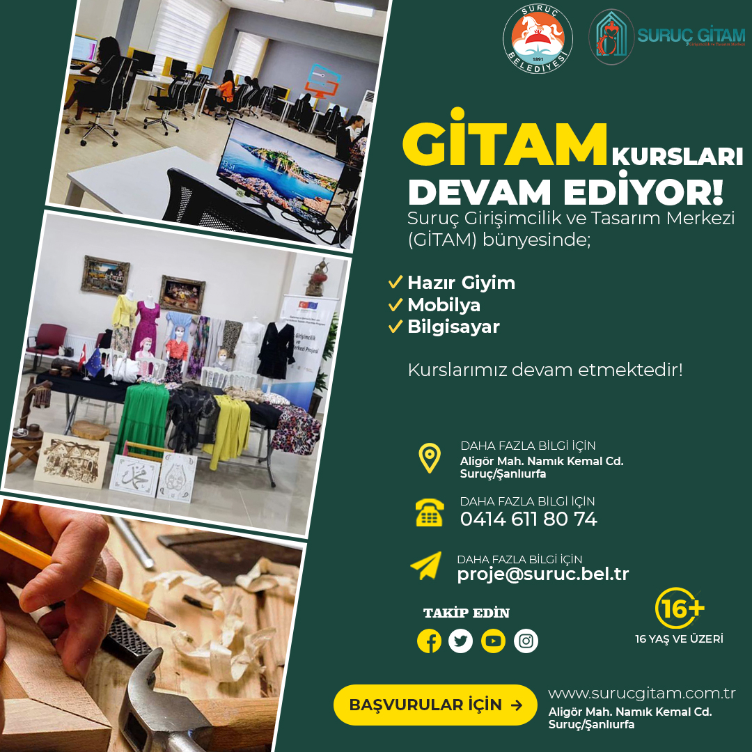 GİTAM KURS BAŞVURULARI DEVAM EDİYOR!